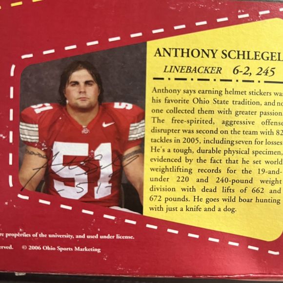 OSU Buckeye Heroes Signed Full Cereal Box Autographed by Hawk, Carpenter… - Picture 11 of 14